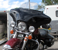 RoadKing Classic (6 x 9 Fairing in Primer) (with Wide Stretched bags for RoadKing) (Sturgis)