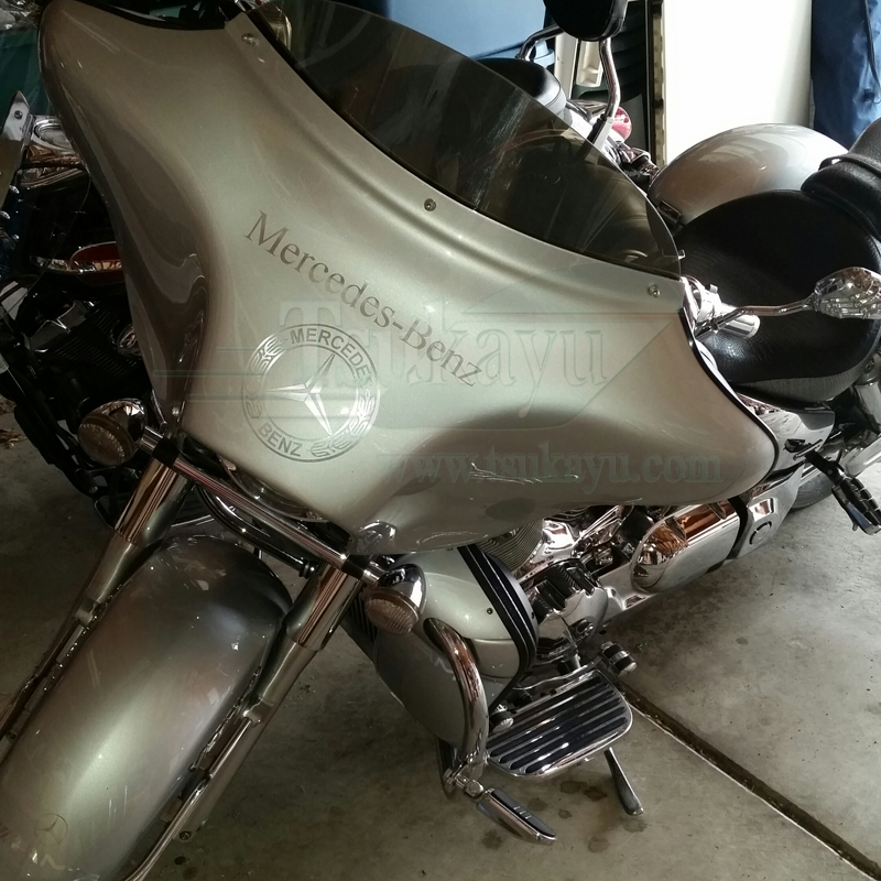 VTX1300R classic fairing, strong with bag guards