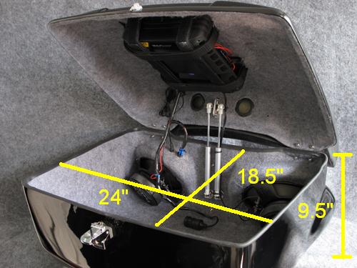 HD Tour Pack interior dimensions